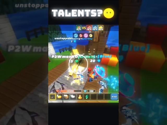 I can't win without talents? ‖ #bedwars #Blockmango