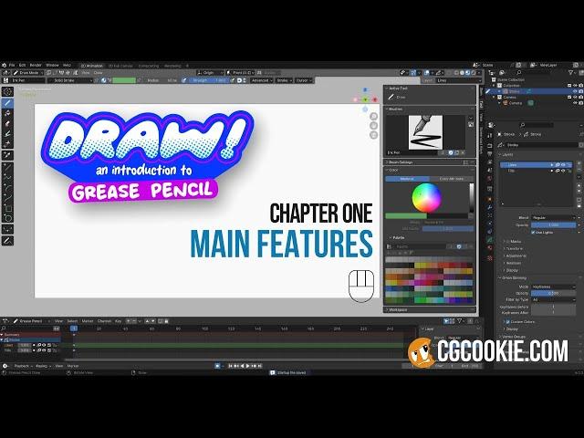 Grease Pencil Basics in Blender - DRAW Chapter One