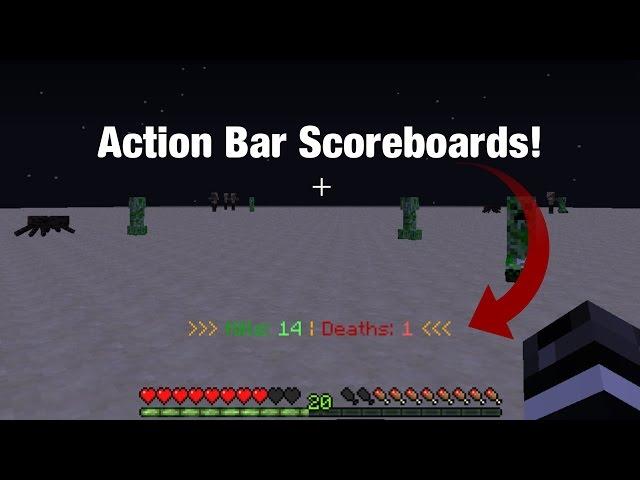 Minecraft Action-bar Scoreboard Displays!