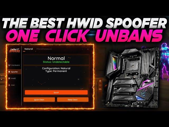 The BEST HWID SPOOFER - One Click Unbans In 2025! (Permanent HWID Spoofer)