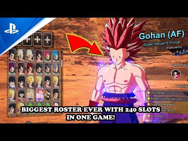 BIGGEST Sparking! Zero Roster EVER (240 Slots Expansion w/ DB, DBZ, DBGT, DBD & DBAF Characters)