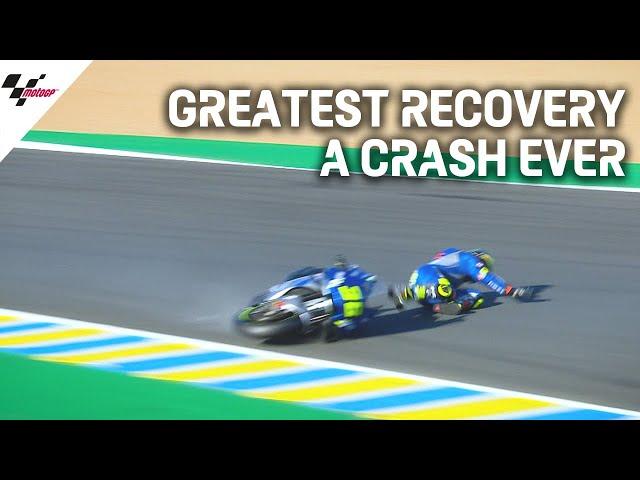 Greatest recovery a crash ever by Joan Mir! | 2020 #FrenchGP