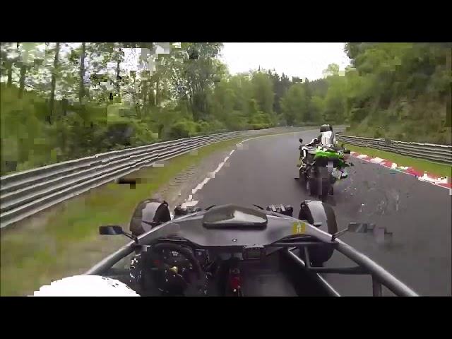 ARIEL ATOM ON THE NURBURGRING VS CORVETTE Z06 600HP