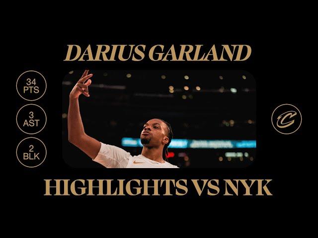 Cavs at Knicks | Darius Garland Highlights | 10.28.2024