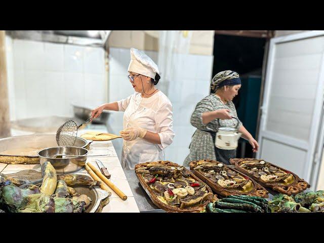 BESHBARMAK Cooked in the HORSE STOMACH. Traditional Kazakh Food in Uzbekistan. Kazakh Cuisine