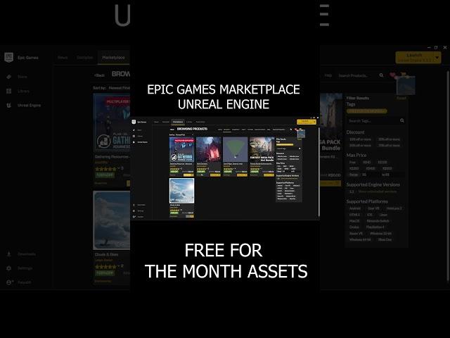 Unreal Engine - Epic Games Marketplace - Free For the Month Assets #unrealengine5 #unrealengine