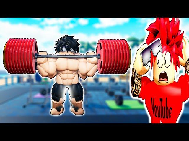 Я СТАЛ САМЫМ СИЛЬНЫМ КАЧКОМ В МИРЕ GYM LEAGUE ROBLOX