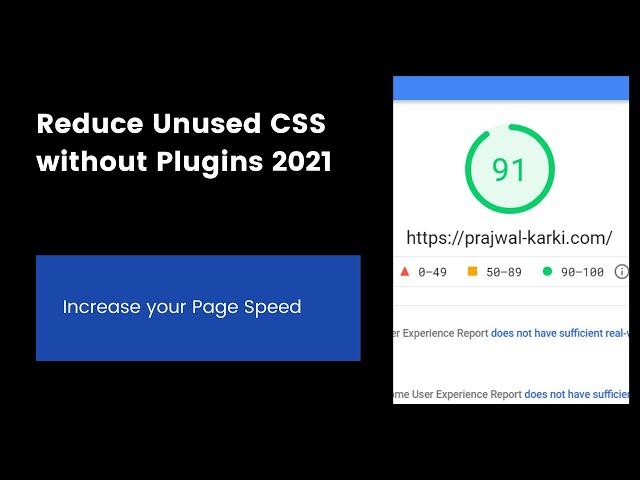 Reduce Unused CSS without Plugins in Wordpress 2022 | Increase Page Speed without Plugins 2022