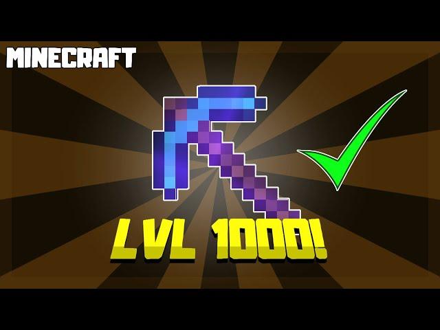 MINECRAFT | How to Get Efficiency 1000 Pickaxe!