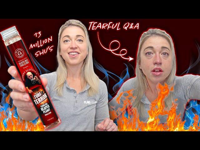 GIRL VS. TUBE OF TERROR CHALLENGE | 13 MILLION SCOVILLE