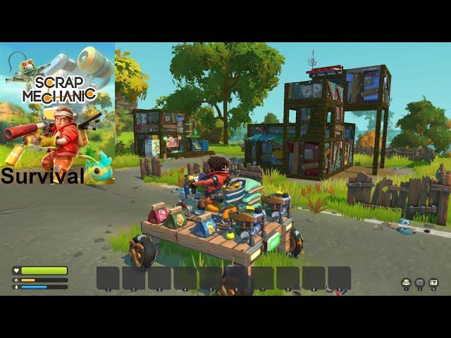 Scrap Mechanic: Survival - Survival game - Part 1 - No commentary gameplay