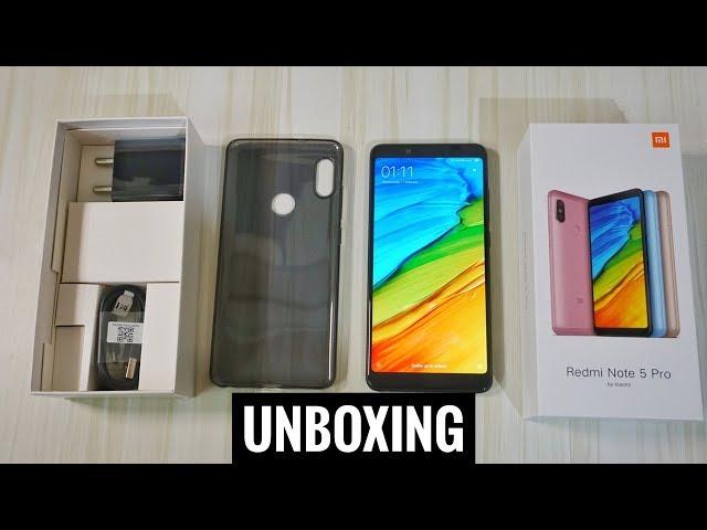  Xiaomi Redmi Note 5 Pro Black Unboxing (Indian Retail Unit) & Impressions