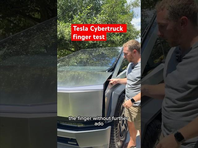 Tesla Cybertruck finger test