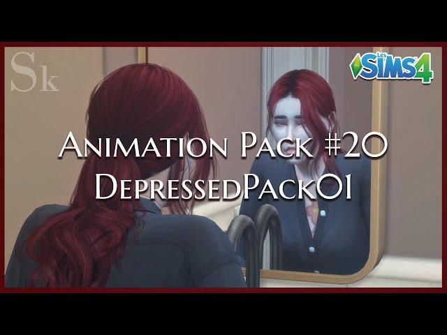 ANIMATION PACK#20 - DEPRESSED PACK01 | Sims 4 Animation (Download)