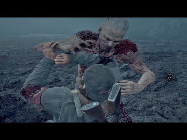 Days Gone - Reacher BOSS Fight & Cave Horde Fight with Cutscenes - No Damage