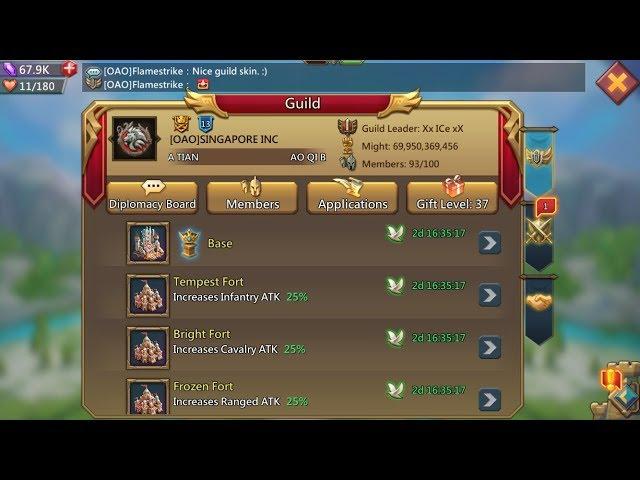 Lords Mobile: Master Guildfest Rewards & Results + New Guild Skin!?!!