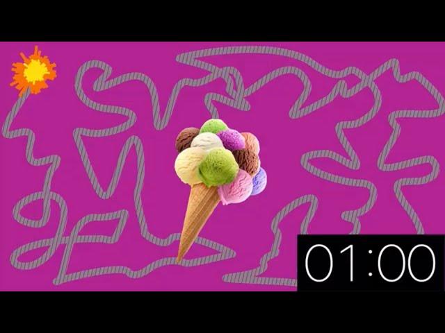 1 Minute Timer - Icecream Explosion