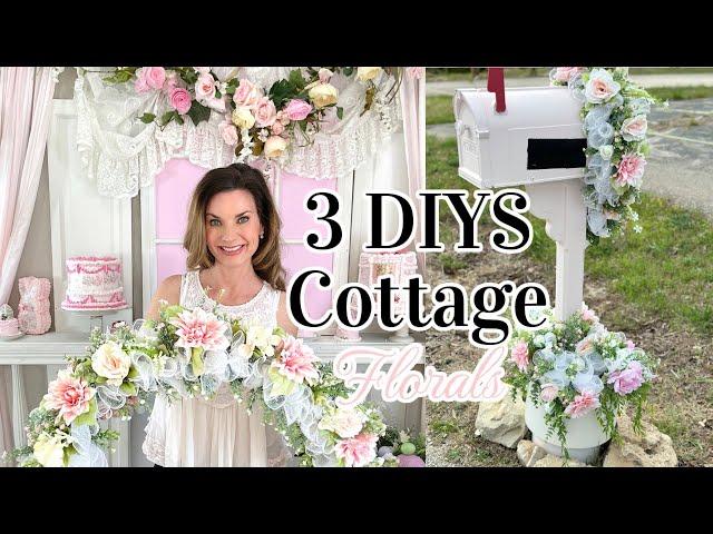 NEW!!! 3 DIY COTTAGE SPRING DECOR CRAFTS~FLORAL GARLANDS + MAILBOX  Olivia's  Romantic Home DIY