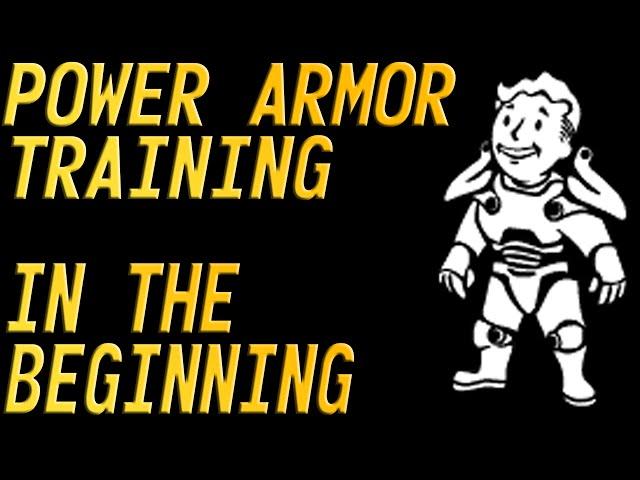 Fallout 3 Power Armor Training in the beginning