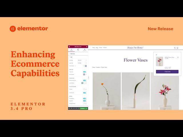 Introducing Elementor Pro 3.4: Expanding Elementor’s Ecommerce Capabilities and More!