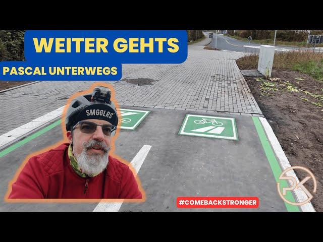 Pascal unterwegs | Auf dem neuen Radschnellweg aber zu dünn angezogen