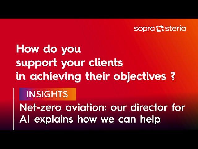 Decarbonizing aeronautics: how to achieve your low-carbon objectives ?  | Sopra Steria