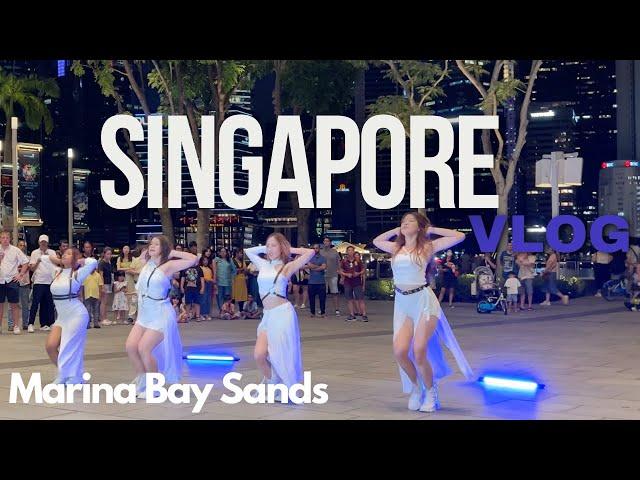 K-Pop Dances | SPECTACULAR Light, Laser & Water Show | Marina Bay Sands | Singapore Vlog 2024 EP 7