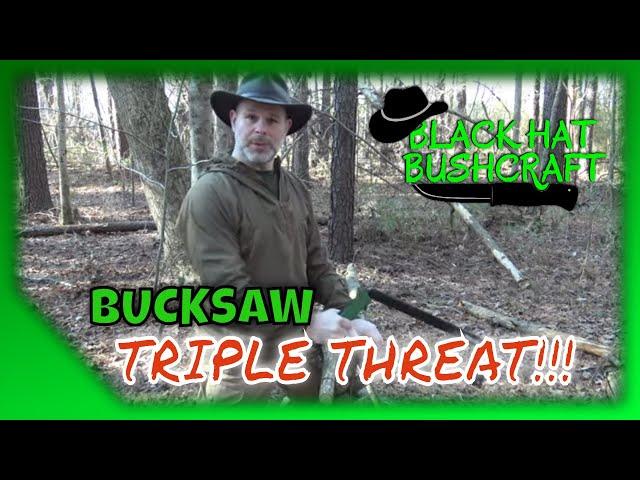 Bushcraft Bucksaw Triple Threat (Spring Creek Bucksaw, Boreal 21 Saw & Stowell Bucksaw)