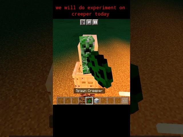 what if I give shock to creeper {experiment 1}#weiderdude #bblocks #mineceaftshorts #shorts #Shorts