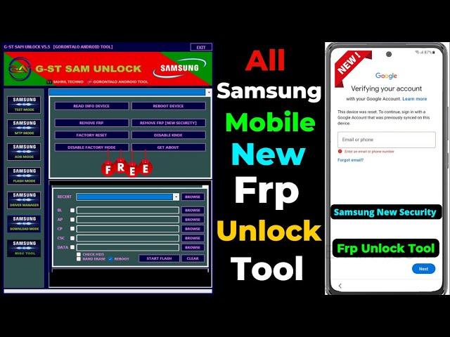 G-ST Sam Unlock v5.5, All Samsung Frp Unlock Tool, Samsung Frp Tool, Samsung New Frp Unlock Tool