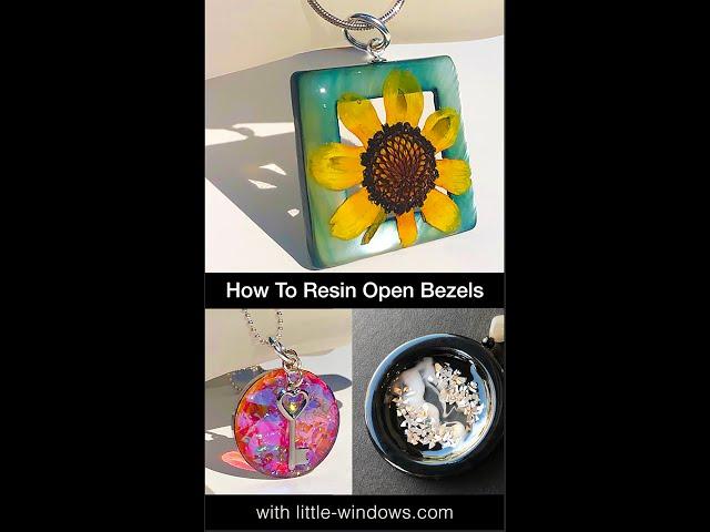 Resin How-To #Shorts:  What you need to know about filling Open Back Bezels for Jewelry Making