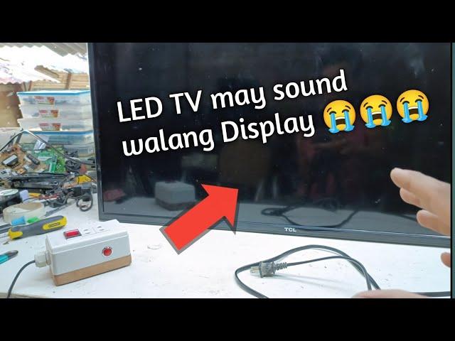 May sound walang picture (TCL LED Tv)#tutorial repair