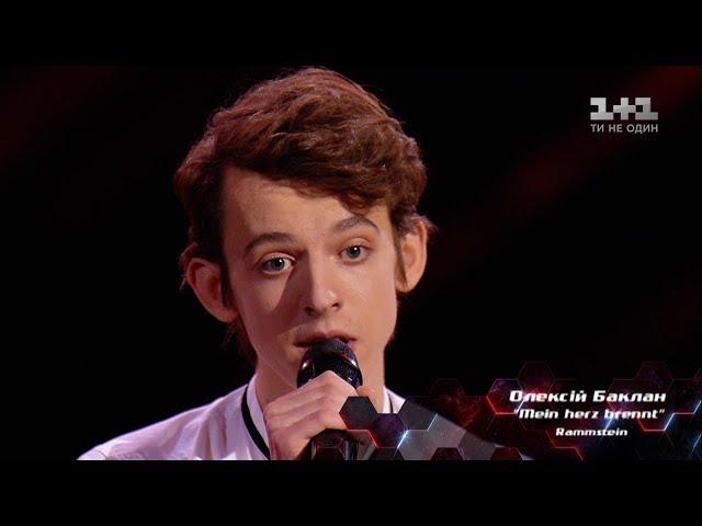 Oleksiy Baklan 'Mein herz brennt' – Blind Audition – The Voice of Ukraine – season 8