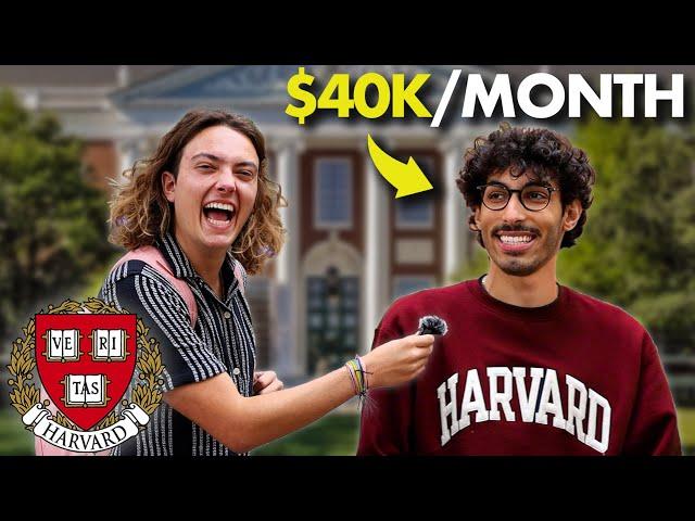 Asking Harvard Students How They Make Money