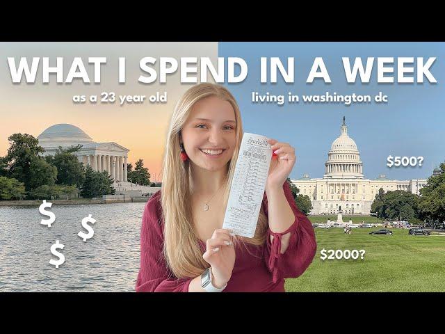 WHAT I SPEND IN A WEEK  as a 23 year old living in washington dc | Charlotte Pratt Vlogmas 2024