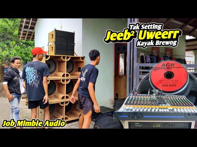 Nekat ACR 15600 Setting Horeg Kaya Brewog !! Mimbie Audio Job 3 Sub Planar 15 inch