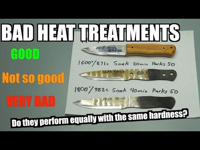 The BIGGEST LIE in the knife industry- Good Heat Treatment vs BAD Heat Treatment