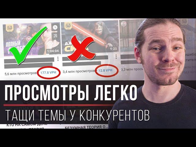 Где взять просмотры: тащи темы видео у конкурентов