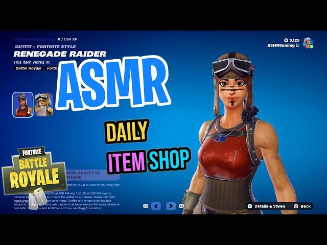 ASMR Fortnite ULTRA RARE Renegade Raider Skin Returns! Daily Item Shop  Relaxing Whispering 