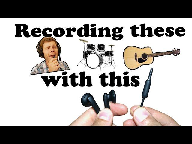 Crappy Mic Challenge #1 - Earbud Mic - Recording a Full Song