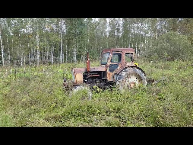 Трактор брошенный в тайге (т-40)