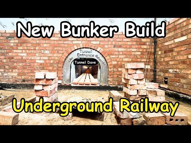 Building the walls in new Bunker Tunnel Dave