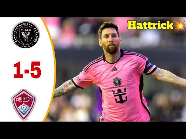 Messi Show Hattrick Freekick️Inter Miami vs Coloradoo 5/1 Highlights & All Goals 2024 -Messi Goals