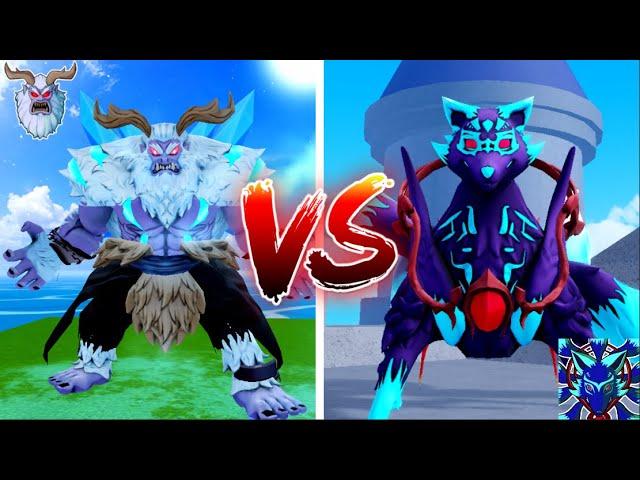 (VERY CLOSE FIGHT) BUFFED YETI vs KITSUNE in Blox Fruits, High Bounty PVP (Roblox) (Xmas Update 25)