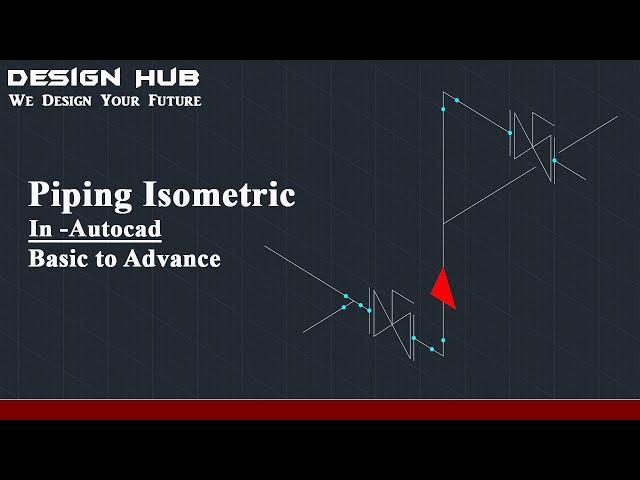 How to draw piping isometrics in Autocad (Autocad tutorial)