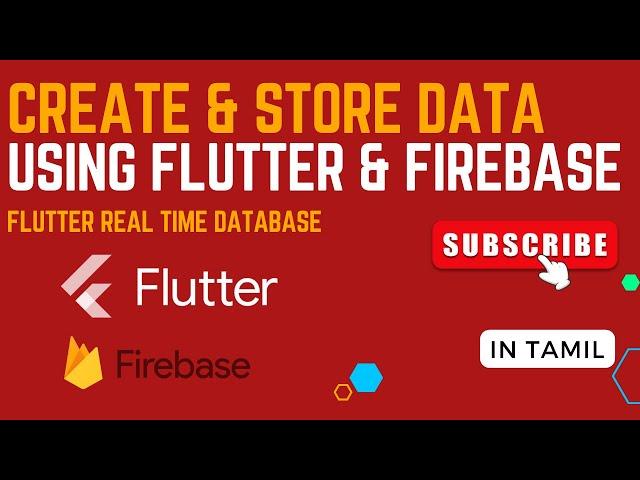 Flutter firebase realtime database in tamil | Flutter store data in Firebase realtime database tamil