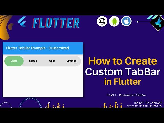 How to create custom TabBar in flutter - part 2