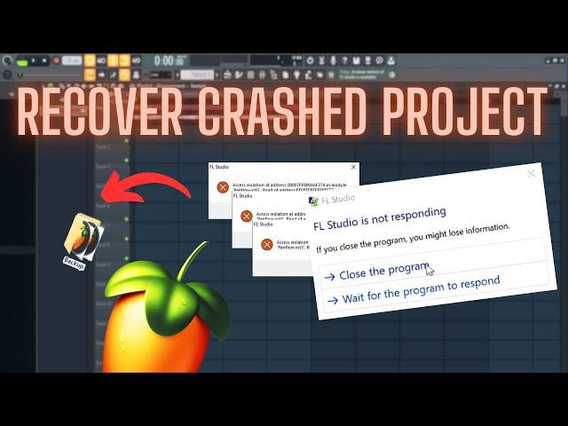 How To Recover A Crashed Project in FL STUDIO