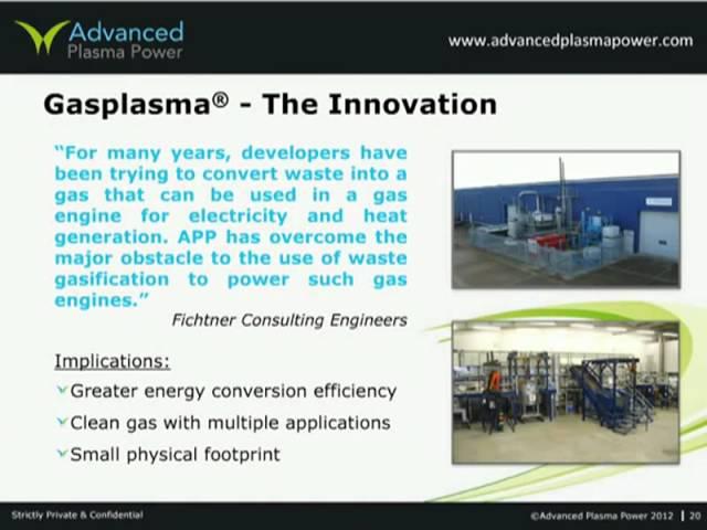 Energy from Waste - the maximum potential via advance conversion from Advanced Plasma Power