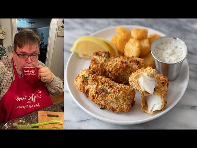 How to Make Air fryer Fish Nuggets, coleslaw, and potatoes | Crispy Fish Nuggets Recipe | make Fish